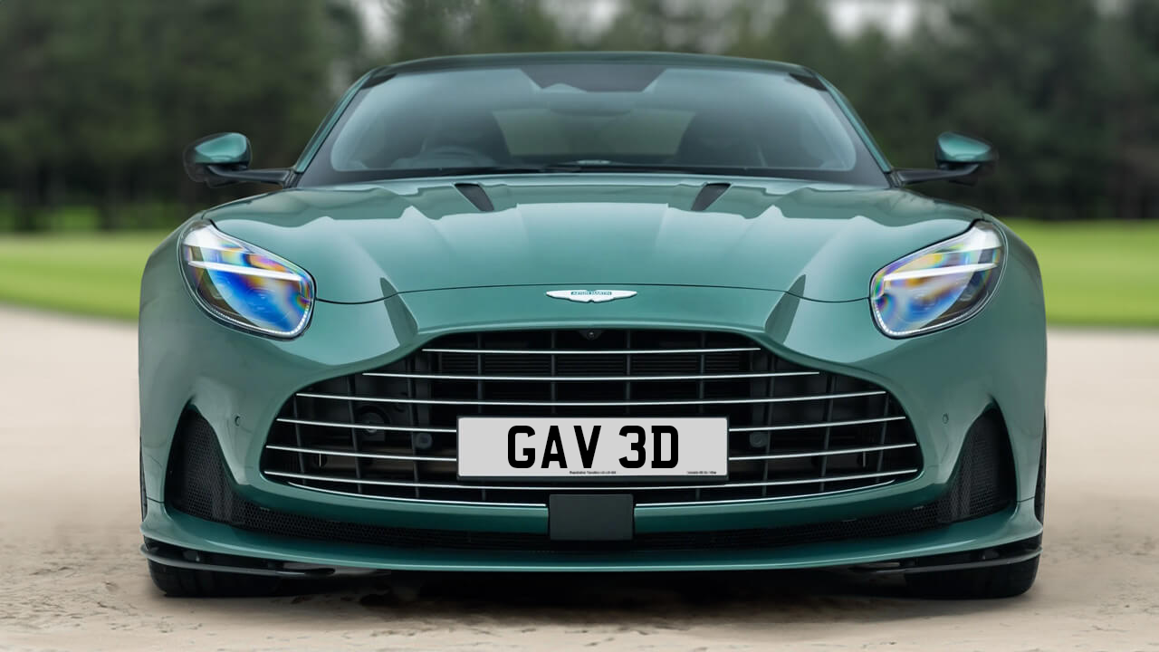 Car displaying the registration mark GAV 3D